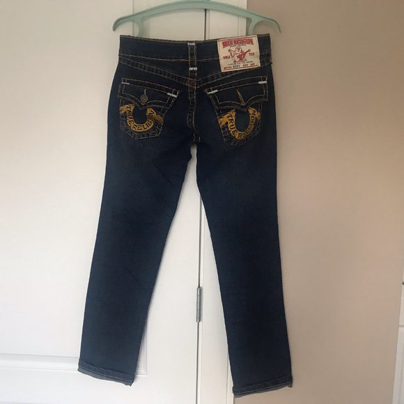 True Religion Ricky Low Waist Slim Straight Skinny Jeans 30 26 - Picture 1 of 7